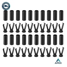 Shoelace Tips 20 Pack Alloy Metal Cylindrical Shoe Lace Ends Replacement 4.7mm