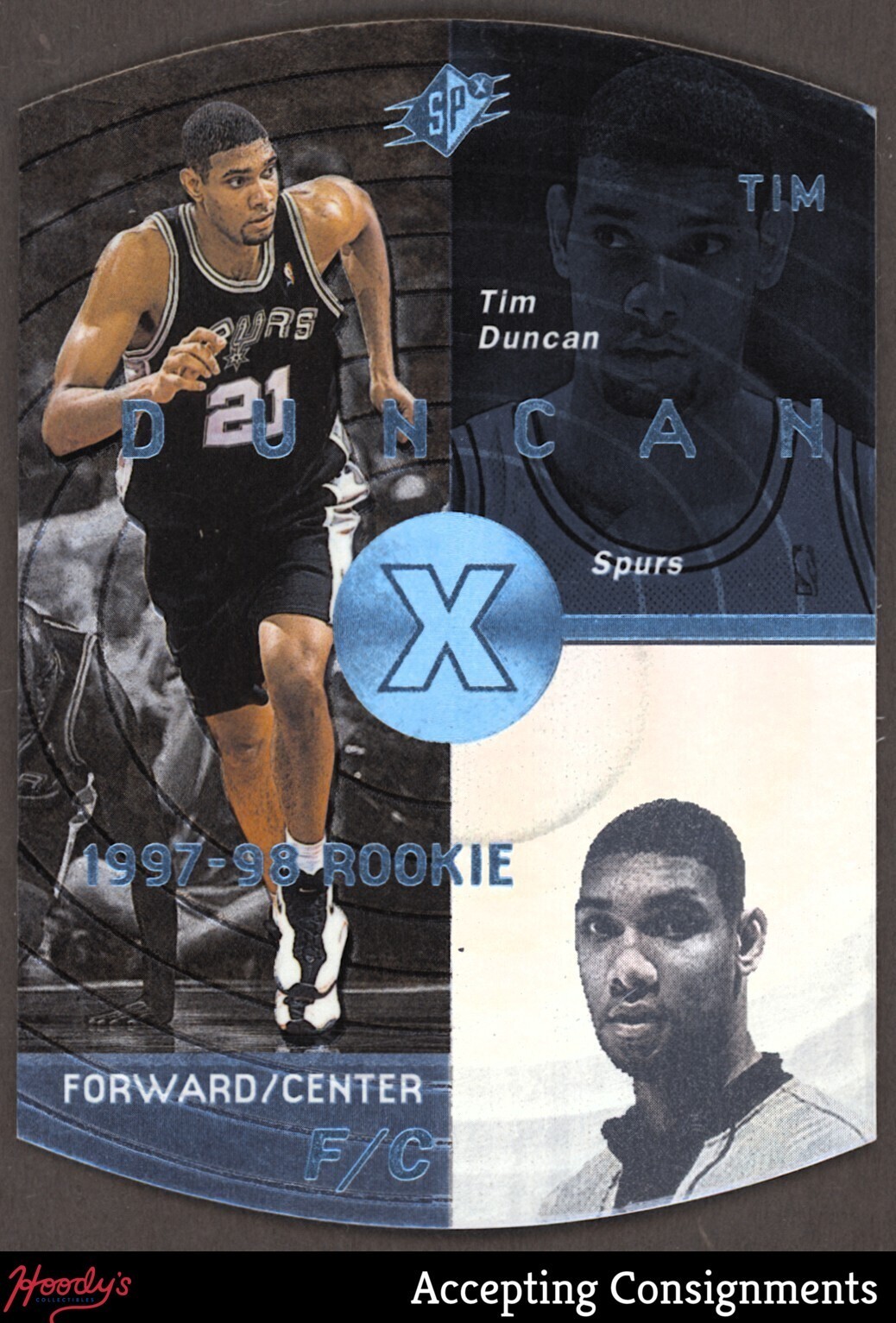 1997-98 SPx Sky #37 Tim Duncan ROOKIE RC SPURS