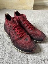 Scarpe da ginnastica PUMA uomo Evo Knit Jamming taglia UK 8 US 9 rosse come calza