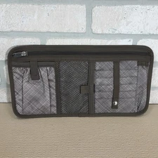 Thirty-One Made In The Shade Pocket Taupe Cross Pop Car Visor Organizer