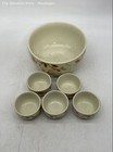 Hall's Superior Cream Autumn Leaf Large & Mini Dessert Bowls Set Of 6 — photo 2