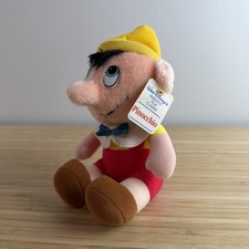 Pinocchio Walt Disney Animated Film Classic Vintage 1985 Plush Stuffed Doll 8"