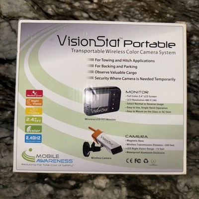 VisionStat Portable Transportable Wireless Color Camera System 2.4 GHz, 2.4'' TFT