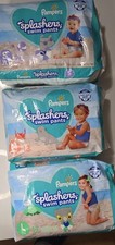 Pampers Splashers Swim Pants Lot S M L 20/18/17 Count Disposable Swim Diapers