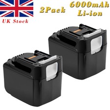2X 6.0AH 14.4V Li-ion Battery For Makita BL1415 BL1430 BDA340 194066-1 194065-3