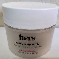 Hers Detox Scalp Scrub Botanical Garden Scent - NEW in SEALED Jar