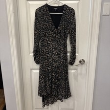 Express Midi Wrap Dress Long Sleeve Size Small