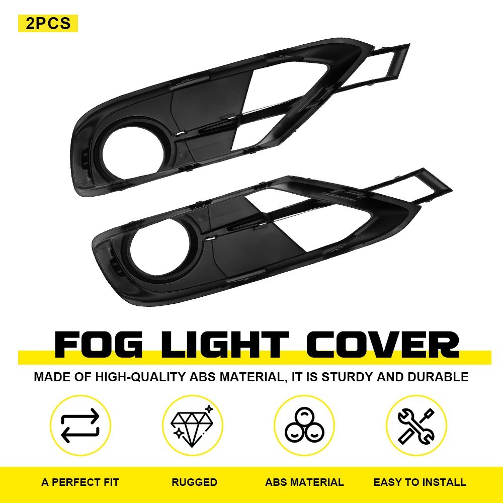 2Pcs LH+RH Front Fog Light Lamp Bezel Cover For BMW 3 Series F30 320 328 335 EXR