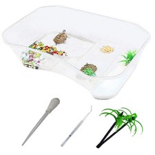 PINVNBY Plastic Turtle Tank Reptile Habitat Pet Terrariums Turtles Tank Aquar...