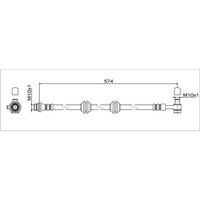 Metzger 4111755 Bremsschlauch FüR Land Rover Range Evoque L538