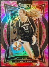 2025 Panini Select WNBA Concourse Elizabeth Kitley #63 Pink Camo Prizm /175