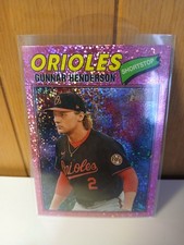 2026 Topps Heritage Gunnar Henderson Pink Sparkle #287 Baltimore  Orioles SP