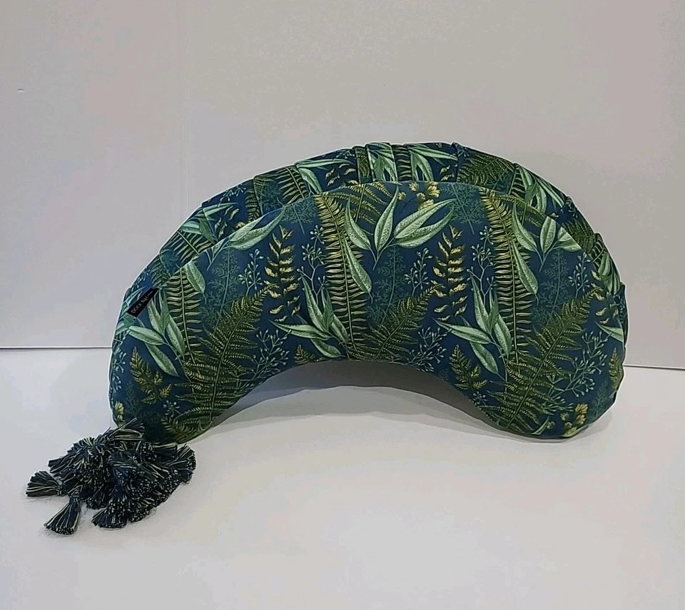 DockATot La Maman Wedge Nursing Pillow Navy Night Falls Botanical Tropical Plant - Image 2 of 4
