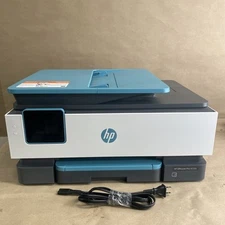 HP OfficeJet Pro 8028e All-in-One Wireless Color Inkjet Printer With Ink & Cable