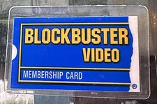 VTG LAMINATED BLOCKBUSTER VIDEO MEMBERSHIP CARD 407 AREA CODE CENTRAL FLORIDA