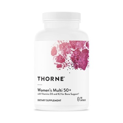 THORNE - Women's Multi 50+ - Comprehensive Daily 180 Count (Pack of 1)