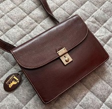 LONGCHAMP Shoulder Leather Vintage Handbag Da...