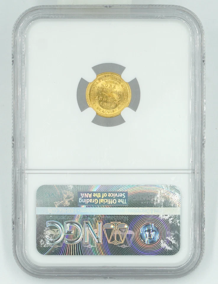 1903 NGC MS64 Louisianna Purchase Gold Dollar - Image 2 of 3