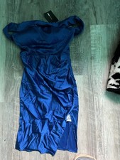 Fashion Nova Royal Blue Bodycon Slit Formal Dress Xtra Small
