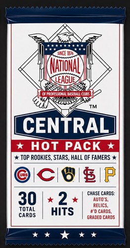 NL Central MLB Hot Pack ⚾ 30 Cards • 2 Hits • Autos/Relics/#’d CUSTOM Repacks