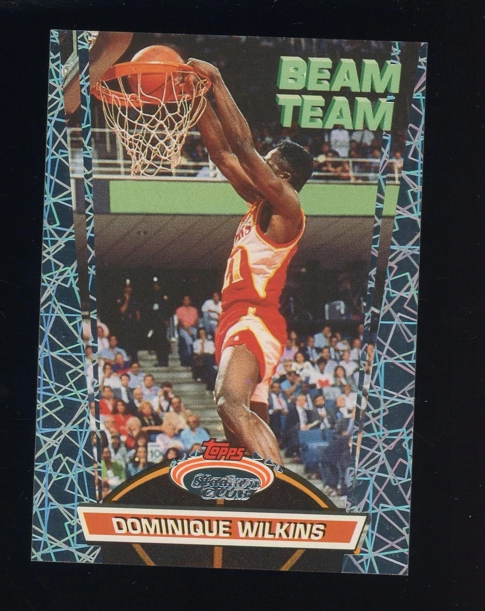 1992-93 Topps Stadium Club Beam Team #2 Dominique Wilkins Hawks HOF
