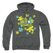 Scooby-Doo The Mystery Machine Mens Hoodie Charcoal Officially Licensed