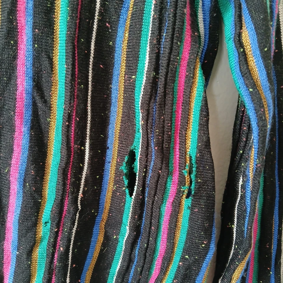 Suéter Diane Von Furstenberg Arisha manga longa listrado tamanho médio - Imagem 4 de 4