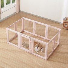 Dog Whelping Box 60x39x23 in Plastic Dog Whelping Pen for Medium Sized Dog