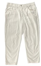 Escada Sport Women s Pants Sz 44 US Large Cotton Stretch Straight Leg White