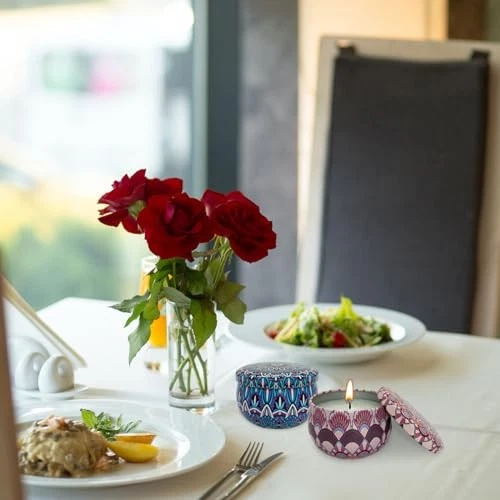 Scented Candles Gifts Set of 3, Soy Wax Gift Set Strawberry & Lilac & Freesia - Image 3 of 4