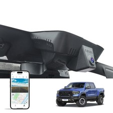 4K Dash Cam for Dodge RAM 1500/2500/3500 Large Cover 2019-2024 Rebel Big Hor...