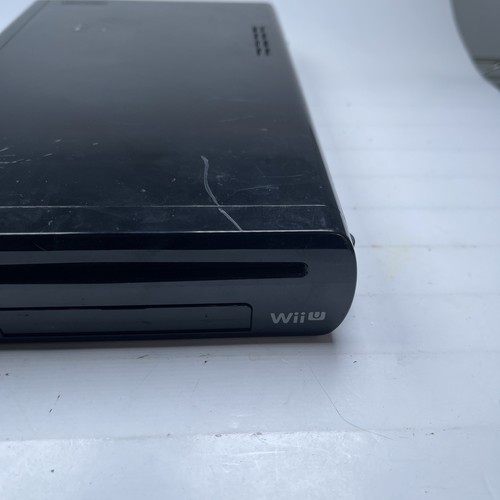 Nintendo Wii U Video Game Console Only WUP-101(02) Black Tested Working - Zdjęcie 3 z 20