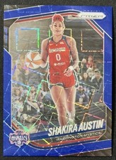 Sharika Austin 2025 Panini WNBA Prizm Blue Velocity Prizm #81