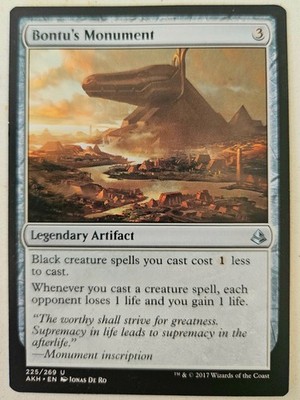 Bontu's Monument MTG Amonkhet Uncommon NM (225/269)