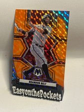 2022 Panini Mosic Orange Prizm Brandon Belt RC  #192 Giants Blue Jays