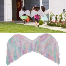 Colorful Feather Angel Wings Elastic Straps for Halloween Cosplay Birthday Party