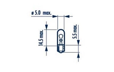 Glühlampe Instrumentenbeleuchtung NARVA 17040 Sockelglühlampe W2x4,6d W2x4.6d