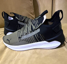PUMA Softride Men  s Athletic Sneakers Gray Black White M10 W11.5