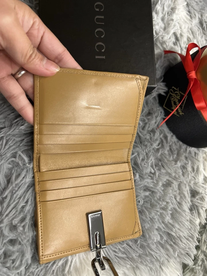 GUCCI棕褐色小巧钱包带盒 — 第 3/4 张图片