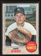 1968 Topps #89 Jake Gibbs - VG/EX Set Break!
