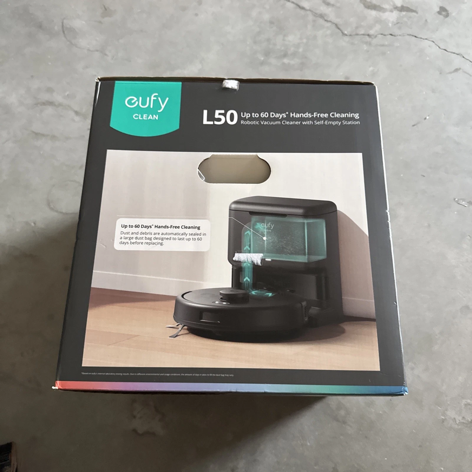 Eufy L50 Robot Vacuum, Self-Empty, Laser Navigation, Multi-Floor Cleaning New