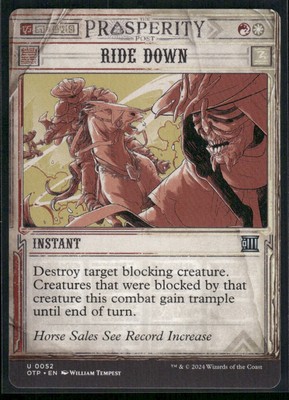 2024 Breaking News Ride Down Masterpiece/Uncommon #52