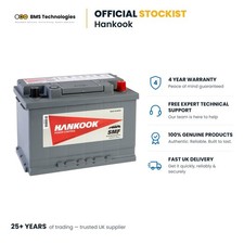 12V Car Battery 096 Type, Hankook 72Ah 610CCA Sealed Calcium - 278 x 175 x 190mm