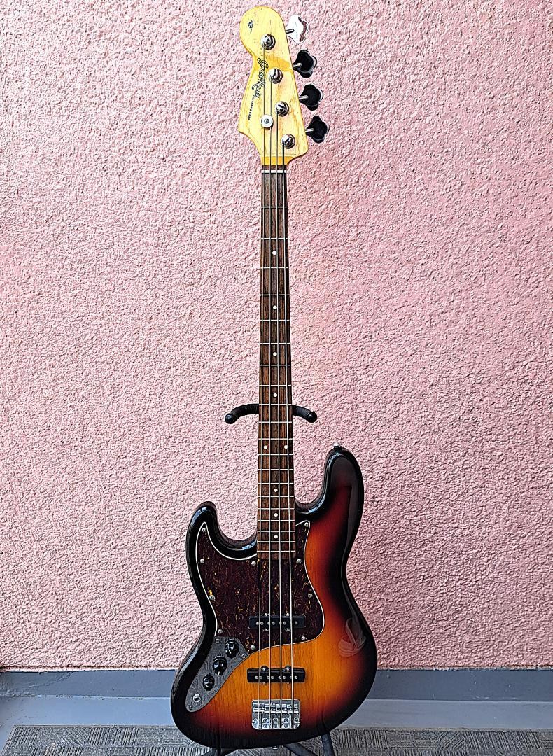 Grass Roots G-JB-47R/LH Jazz Bass Lefty Sunburst Electric Bass