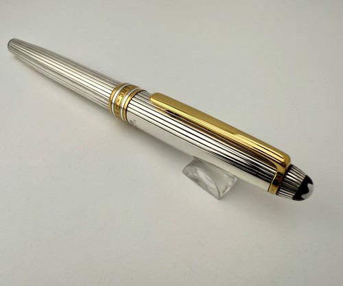 Vintage Montblanc Meisterstuck Solitaire No.164 Sterling Silver Rollerball Pen - Picture 7 of 21
