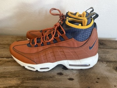 2018 Nike Air Max 95 Sneakerboot ''Dark Ruset'' Blue 806809-204 Shoes! Size 9 Rare