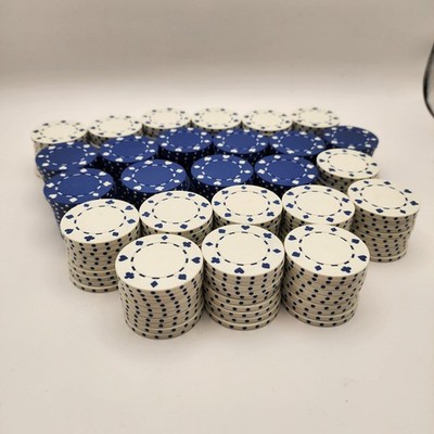 Pocker Chips Suits 150 White 100 Blue