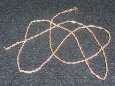 10K SOLID YELLOW GOLD "MICHAEL ANTHONY"  TWIST LINK NECKLACE - 17"