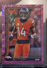 2025 Topps Chrome Courtland Sutton PInk Wave Refractor /250