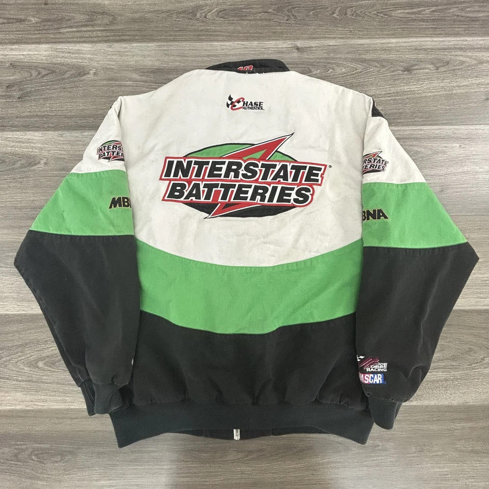 Chaqueta Nascar De Colección Para Hombres Grande Carreras Bobby Labonte Interestatal Baterías Años 90 Foto 2 de 4